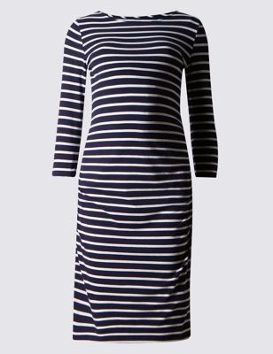 Maternity Striped Dress with Modal